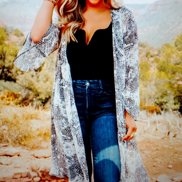 Buddy Love Accessories - Midi Duster Snakeskin